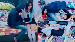 Gadis Daun Masih Muda Pasrah di Kamar Fetish BDSM Masuk!